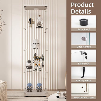 Beauty4U Glass Display Cabinet - Image 3