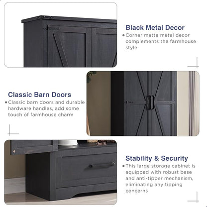 Farmhouse Kitchen Pantry Cabinet - Image 5