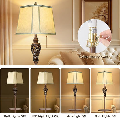 65" High Vintage Floor Lamp - Image 3