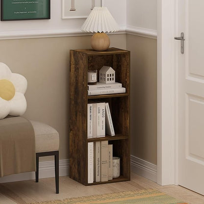 Furinno LUDER Book Shelf, 3-Cube Bookshelf, Bookcase - Image 2