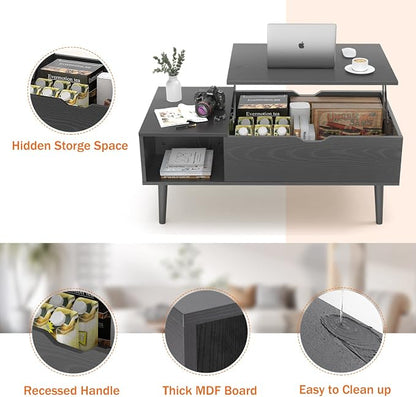 Sweetcrispy Coffee Table Lift Top Coffee Tables - Image 3