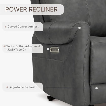 KISLOT Leather Recliner Chair for Adults Wall Hugger RV Recliner - Image 6