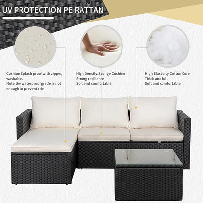 JAMFLY 3-Piece Outdoor Sectional Sofa Set - Image 6