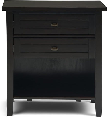 SIMPLIHOME Warm Shaker Bedside Table - Image 5