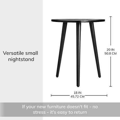 MH London Tri Pin Side Table I Handmade Natural Mango Wood, Naturally Moisture - Image 3