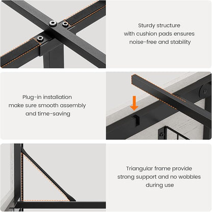 VIAGDO Wooden Bed Frame Full Size - Image 8