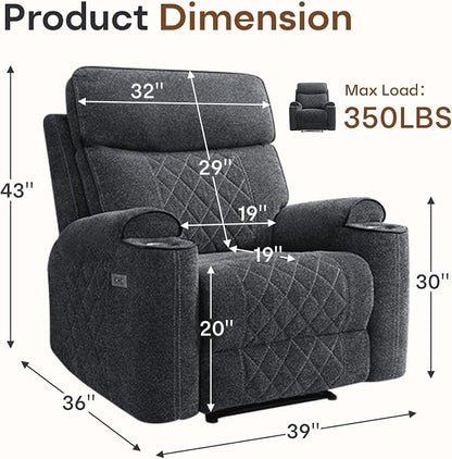 HAOMARKETS Power Recliner Chair - Image 2