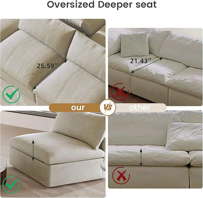 Cloud Couch 120" Sectional Couches - Image 7