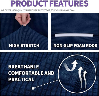 ZNSAYOTX Stretch Oversized Couch Cover Universal Sofa Covers - Image 4