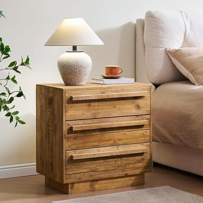 HOKYHOKY Reclaimed Solid Wood Nightstand-24 Inches Large End Table - Image 9