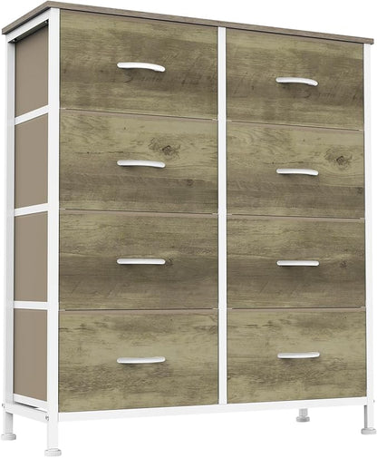 Sweetcrispy 8 Drawer Dresser for Bedroom Large Fabric Storage Tower Organizer by Sweetcrispy