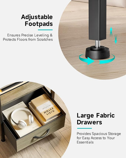 Lazzanto Night Stand Bedside Charger Bedroom - Image 7