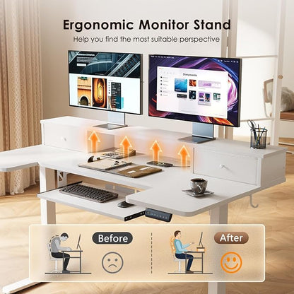 OffiGo U Shaped Electric Standing Desk - Image 7