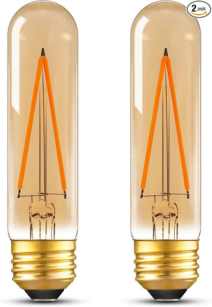 Dimmable E26 T30 T10 LED Bulb Long Tube Light Bulb 4W, Type T Tubular Light by PADMOLUDAZ