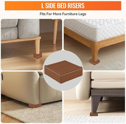shouwuhho Furniture Risers, 4 Pack Bed Risers - Image 4