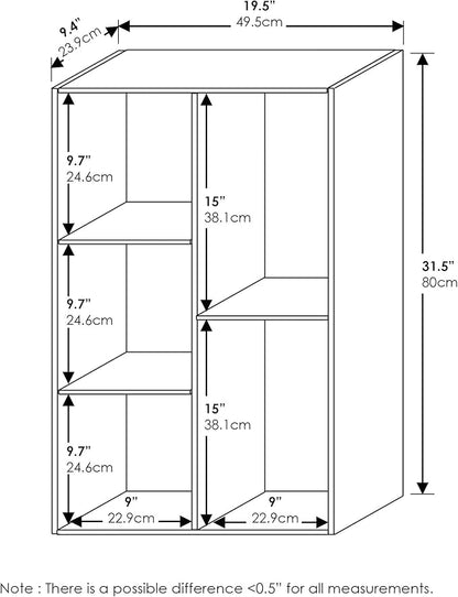 Furinno Luder 5-Cube No Tool Assembly Open Shelf - Image 3