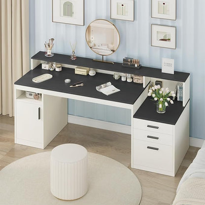 YOMILUVE 65 Inch Computer Desk - Image 7