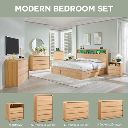 Aitjunz Modern 6 Drawers Dresser - Image 6