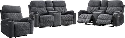 HAOMARKETS 3-Piece Recliner Sofa Set - Image 8