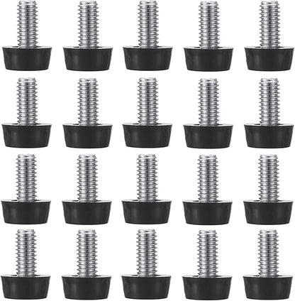 M8 Thread Adjustable Furniture Levelers Screw in Threaded 20 Pcs, Galvanized by EZALOR