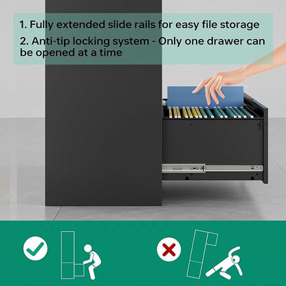 Letaya 5 Drawer File Cabinet - Image 5