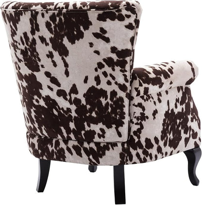 Mid Century Accent Chair Modern Button Tufted Armchair Wingback Club Chair - Image 5