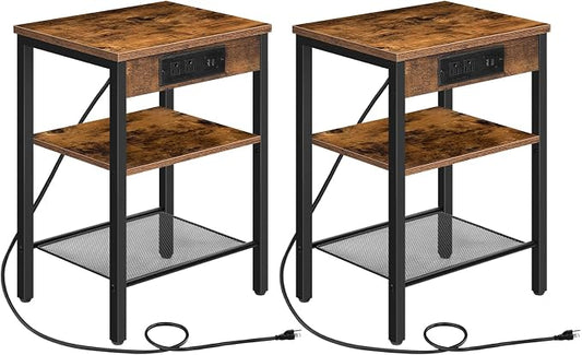 HOOBRO Side Tables Set of 2 by HOOBRO