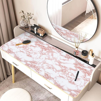 practicalWs White/Pink Marble Contact Paper Granite Peel and Stick Countertops - Image 4