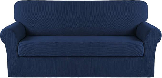 Turquoize Stretch Sofa Slipcover 2 Pieces Sofa Cover Couch Cover by Turquoize