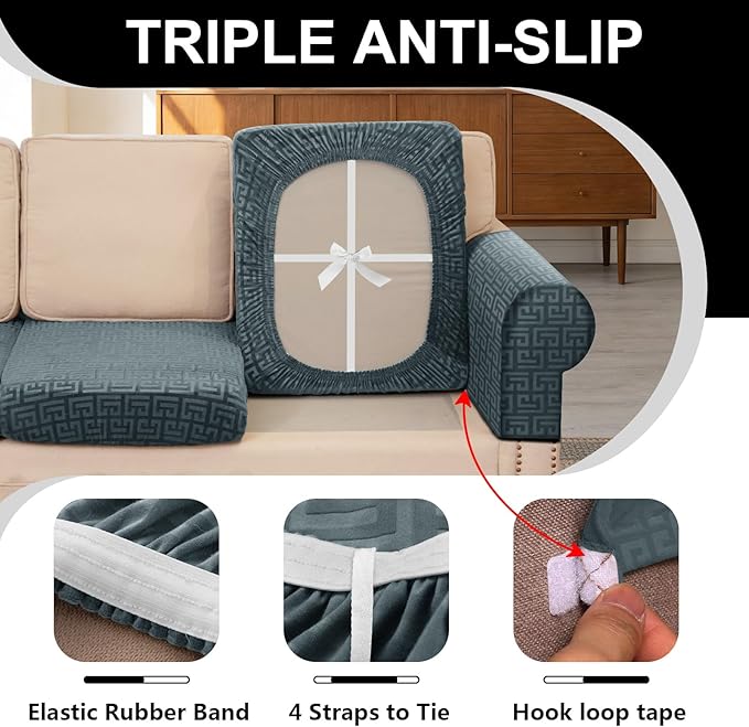 UNBBRRL Stretch Couch Armrest Covers - Image 3