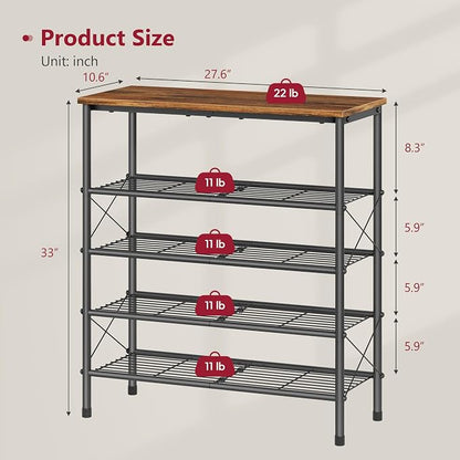 Tajsoon 5 Tier Shoe Rack Organizer - Image 3