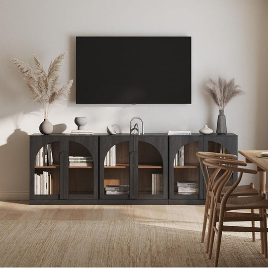 BELLEZE Bijou Set of 3 Modular Sideboard Cabinets by BELLEZE