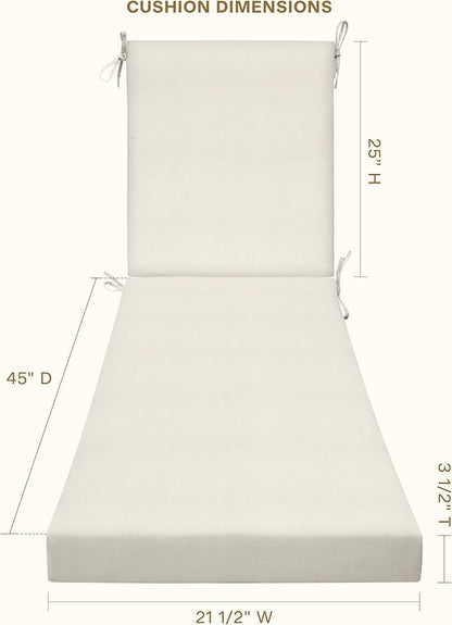 Honeycomb Outdoor Chaise Lounge Cushion - Image 2