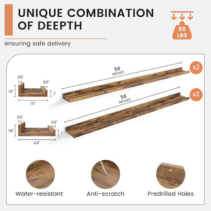 FLYJOE Floating Picture Ledge Shelves - Image 3
