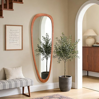 WallBeyond Asymmetrical Mirror, Irregular Mirror Full Length, Boho Wall Mirrors - Image 5