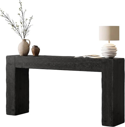 Tribesigns 63-Inch Solid Wood Console Sofa Table, Farmhouse Long Entryway Table - Image 8