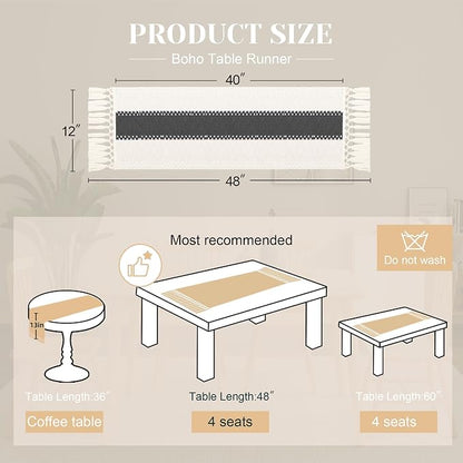 FEXIA Boho Table Runner for Summer Home Decor - Image 2