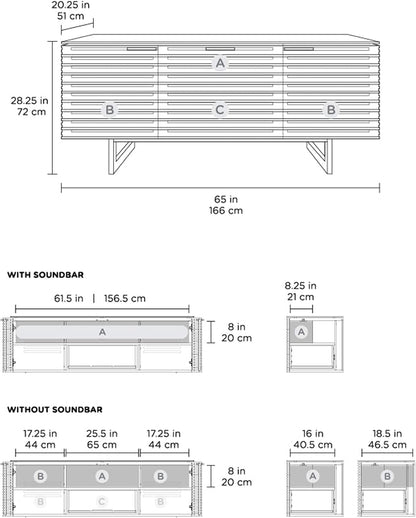 BDI Furniture Corridor 8177-65'' TV Stand - Image 5