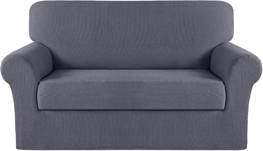 Turquoize Stretch Sofa Slipcover 2 Pieces Sofa Cover Couch Cover by Turquoize