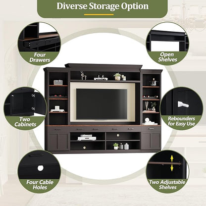 Merax Minimalist Entertainment Wall Unit Set - Image 4