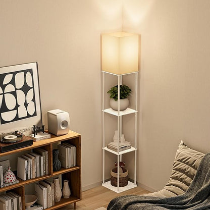Gupuzm Floor Lamp with Shelves, with Modern Square Standing Lamp with Smart APP - Image 6
