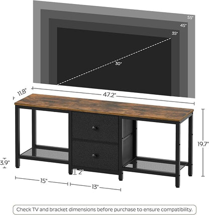 YATINEY TV Stand for TVs up to 55", Entertainment Center - Image 7