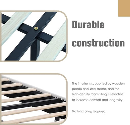 AGARTT Upholstered Platform Bed Frame Full Size - Image 5