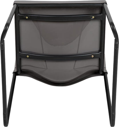 Flash Furniture HERCULES Series 880 lb. Capacity Gray Full Back Contoured Stack - Image 11