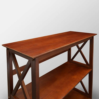 Montego 3-Shelf Bookcase-Walnut - Image 9