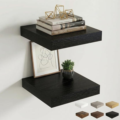 Dreamland Floating Shelves for Wall, Small Deep Floating Shelf Square Wall Shelf by Dreamland