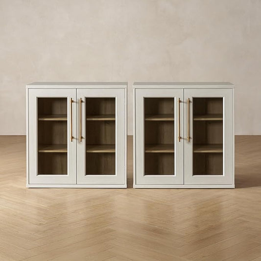 mopio Blake Buffet Cabinet, Small Modular Accent Display Sideboard by MopioInc