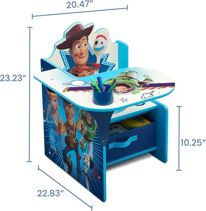 Delta Children Chair Desk with Storage Bin, Toy Story 4 - Image 8
