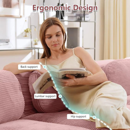 Boneless Sectional Couch, No Assembly Required, 152.7” Modular Cloud Sofa - Image 4