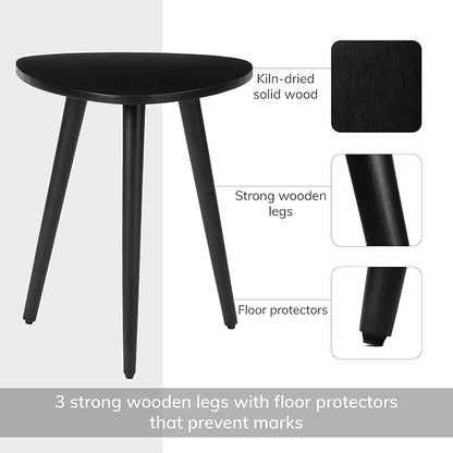 MH London Tri Pin Side Table I Handmade Natural Mango Wood, Naturally Moisture - Image 5